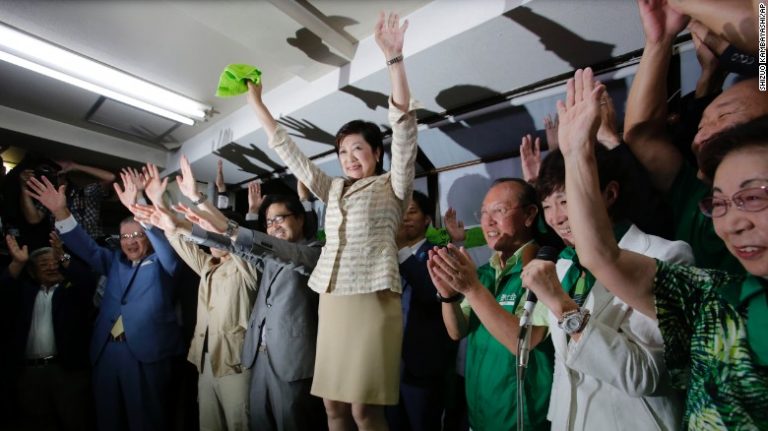 Yuriko Koike elected Tokyo’s first female governor by landslide