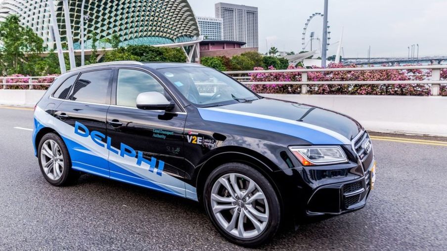 Delphi. Self-drive taxi Singapore self-drive taxis