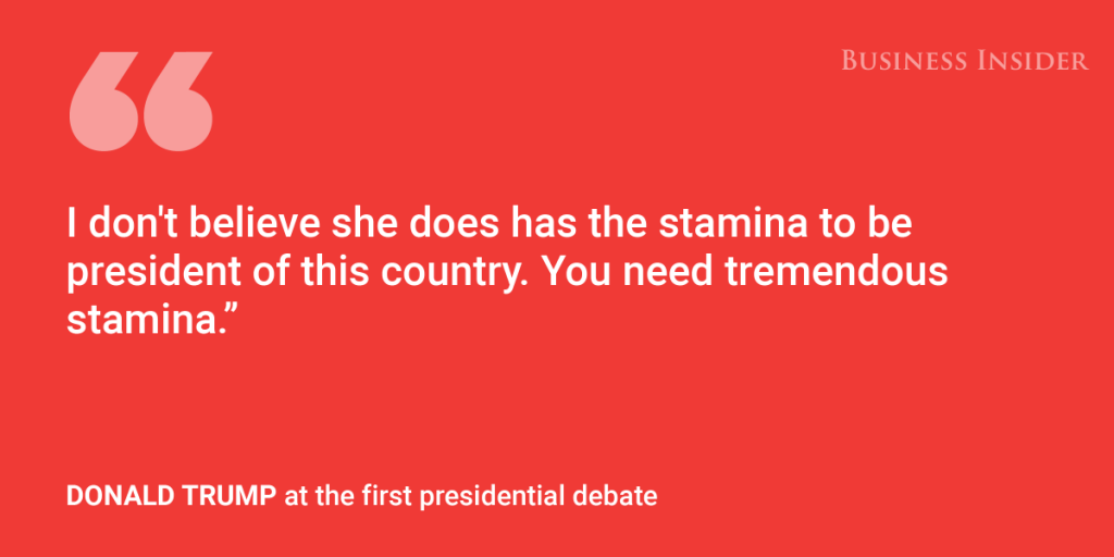 The most important quotes of the first presidential debate