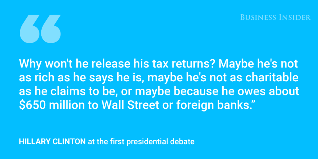 The most important quotes of the first presidential debate