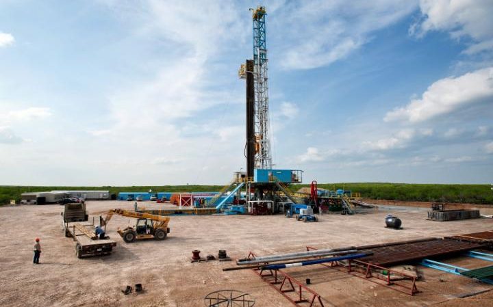 Orion Drilling Co's Perseus rig in Webb County, Texas. Oil and gas production in the US state's Eagle Ford and Permian basins have transformed the global market CREDIT: BLOOMBERG