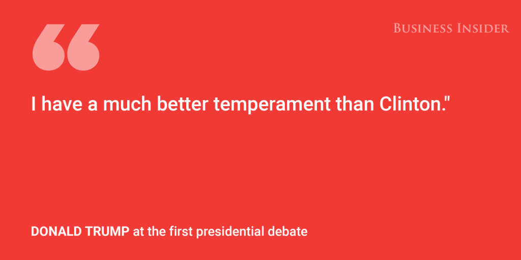 The most important quotes of the first presidential debate