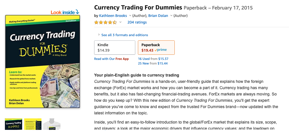 Currency Trading for Dummies by Mark Galant