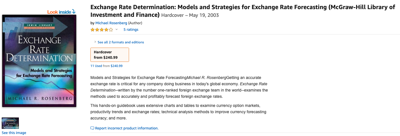 Currency Forecasting by Michael Rosenberg