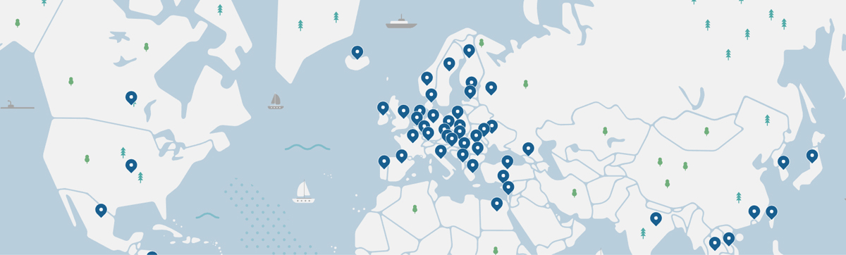 NordVPN Server Map